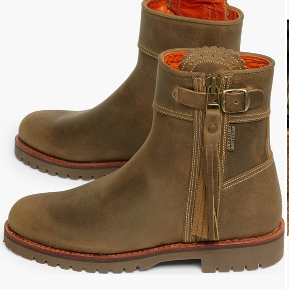 Penelope Chilvers Crop Tassel Bisquit Brown Ankle Boots 37/6 - Picture 3 of 14